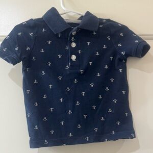 Old Navy Baby Polo with Anchor Pattern - Navy